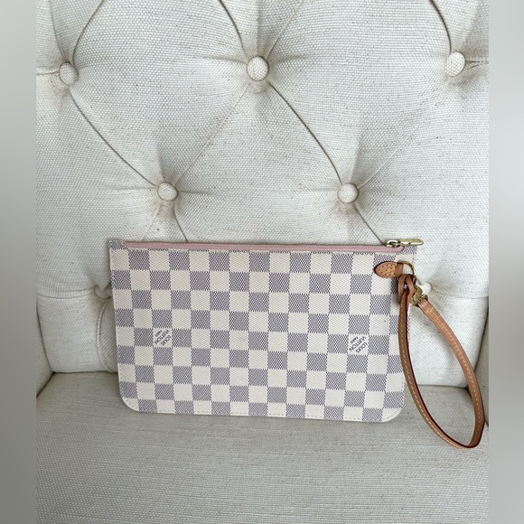 Louis Vuitton Neverfull MM - Damier Azur - Rose Ballerine - Picture 9 of 10